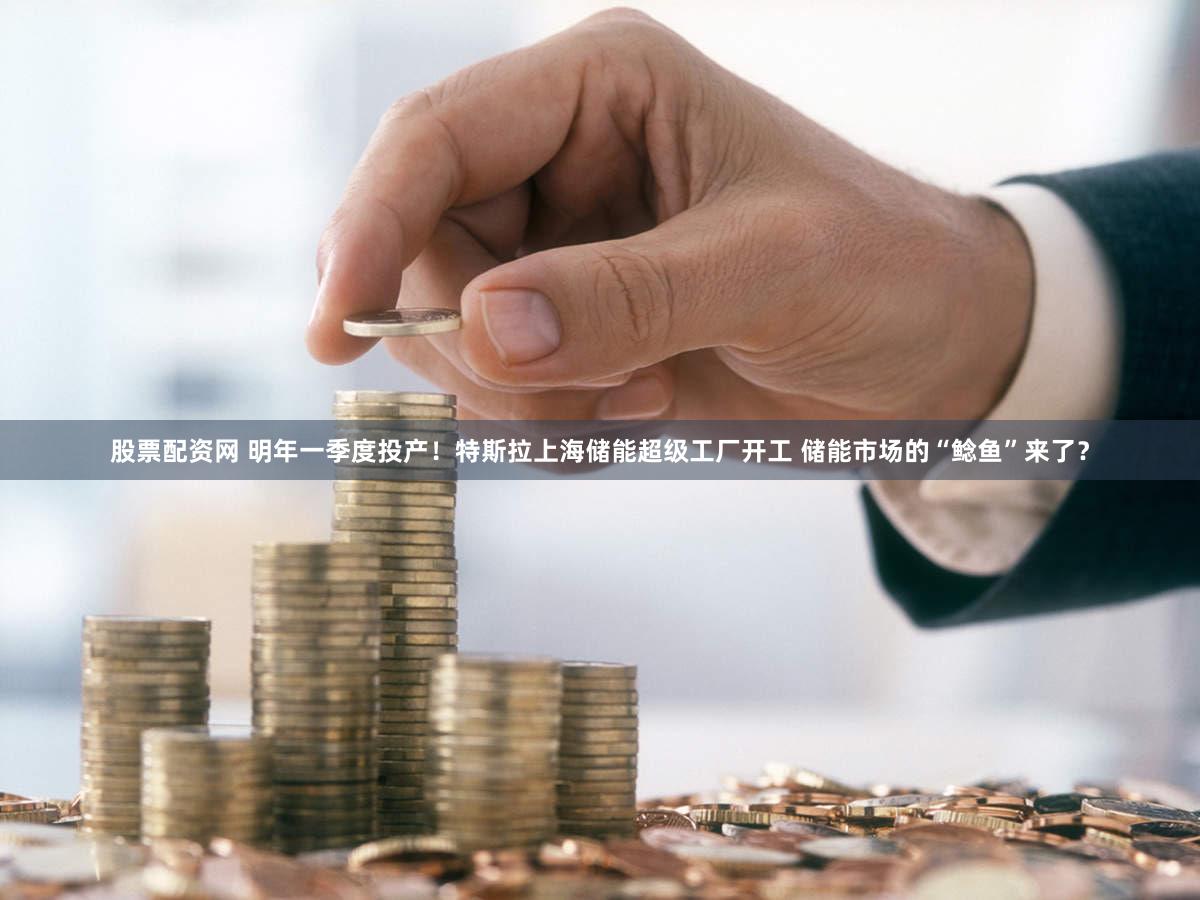 股票配资网 明年一季度投产！特斯拉上海储能超级工厂开工 储能市场的“鲶鱼”来了？