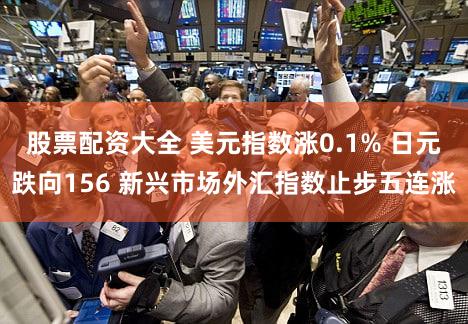 股票配资大全 美元指数涨0.1% 日元跌向156 新兴市场外汇指数止步五连涨