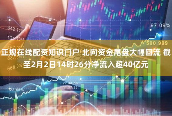 正规在线配资知识门户 北向资金尾盘大幅回流 截至2月2日14时26分净流入超40亿元