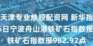 天津专业炒股配资网 新华指数|12月26日宁波舟山港铁矿石指数报982.92点