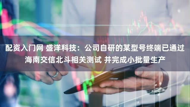 配资入门网 盛洋科技：公司自研的某型号终端已通过海南交信北斗相关测试 并完成小批量生产