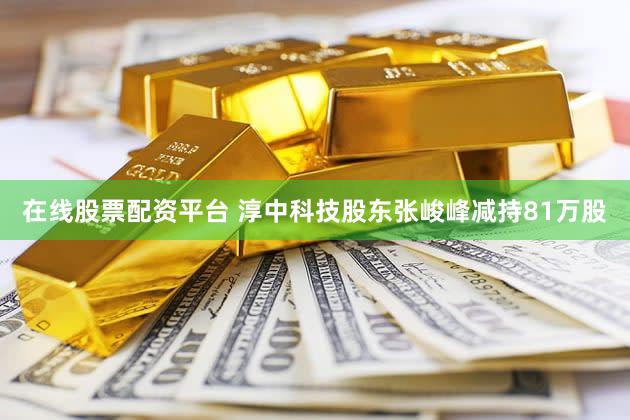 在线股票配资平台 淳中科技股东张峻峰减持81万股